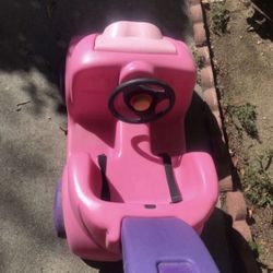 Pink Push Car
