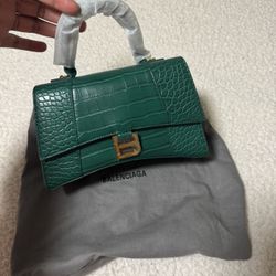Balenciaga Green Purse 