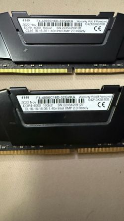 32gb (16x2) DDR4 Ram