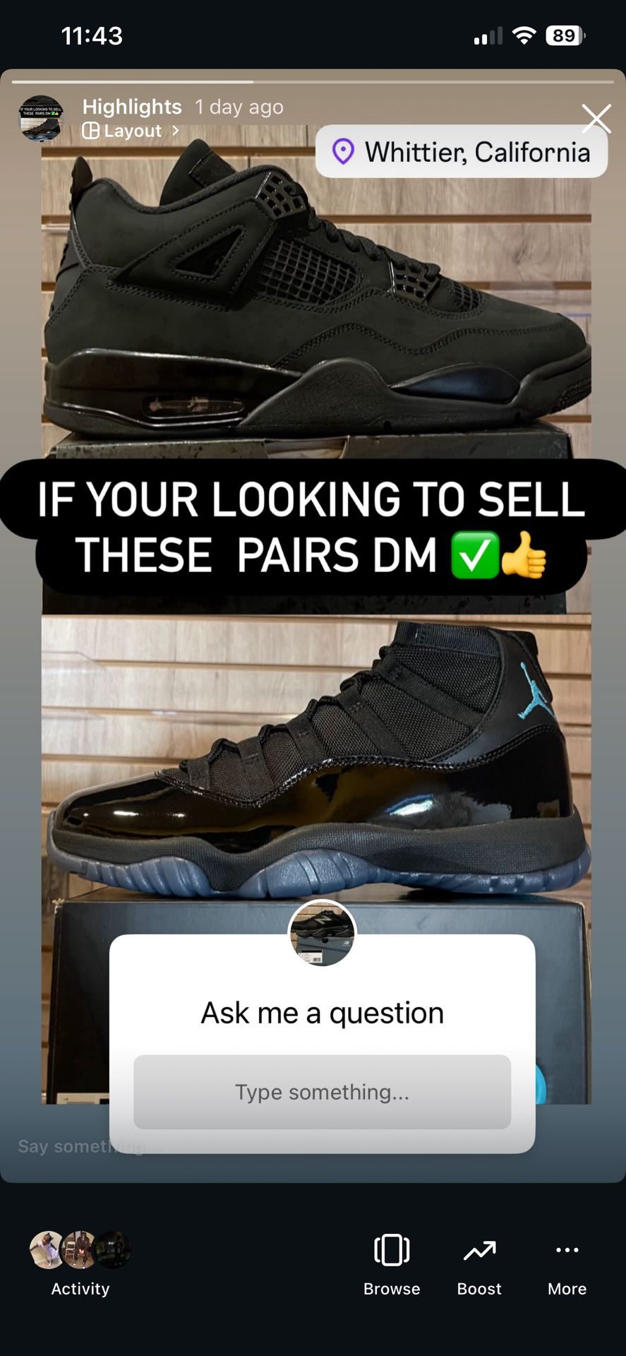 Jordan 11 Gamma Jordan 4 Black Cat