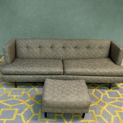 Delivery Available! Cb2 Avec Sofa with Ottoman