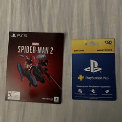 Spider Man 2 & PlayStation Card