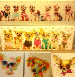 5 - Dog Themed Home Decor Wall Canvas Pictures - Now $20 For All 5 Canvas! 