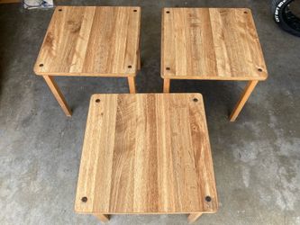 3 Solid Wood Tables