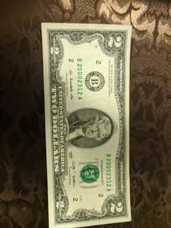 Un Billete De Dos Dollares 