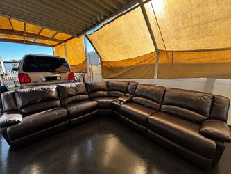 Leather Reclining Couch