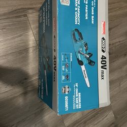 Makita XGT 18 in. 40V max Brushless Electric Cordless Battery Chainsaw Kit (5.0Ah