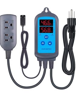 Humidity Controller IHC200 Inkbird Humidistat Mushroom Greenhouse Pre Wired Outlet Dual Stage Humidifier Dehumidifier