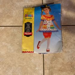 Girls Clown Costume