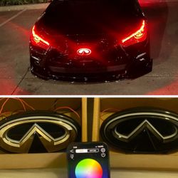 Infiniti Q50 2014 -2017 &  (18+ ) Glow RGB Changing color Emblem