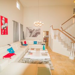 Modern Contemporary White Leather Sectional Sofa With Lights And Coffee Table