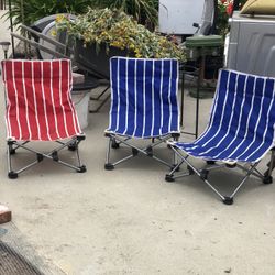 3 Sillas De Playa Para Niño