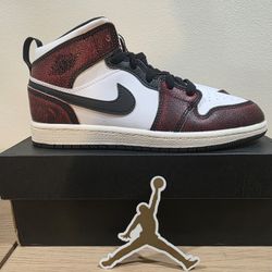 Jordan 1 Mid SE Black/Infrared - 3 Youth