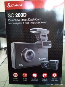 Cobra SC 200D Dual view smart dash cam