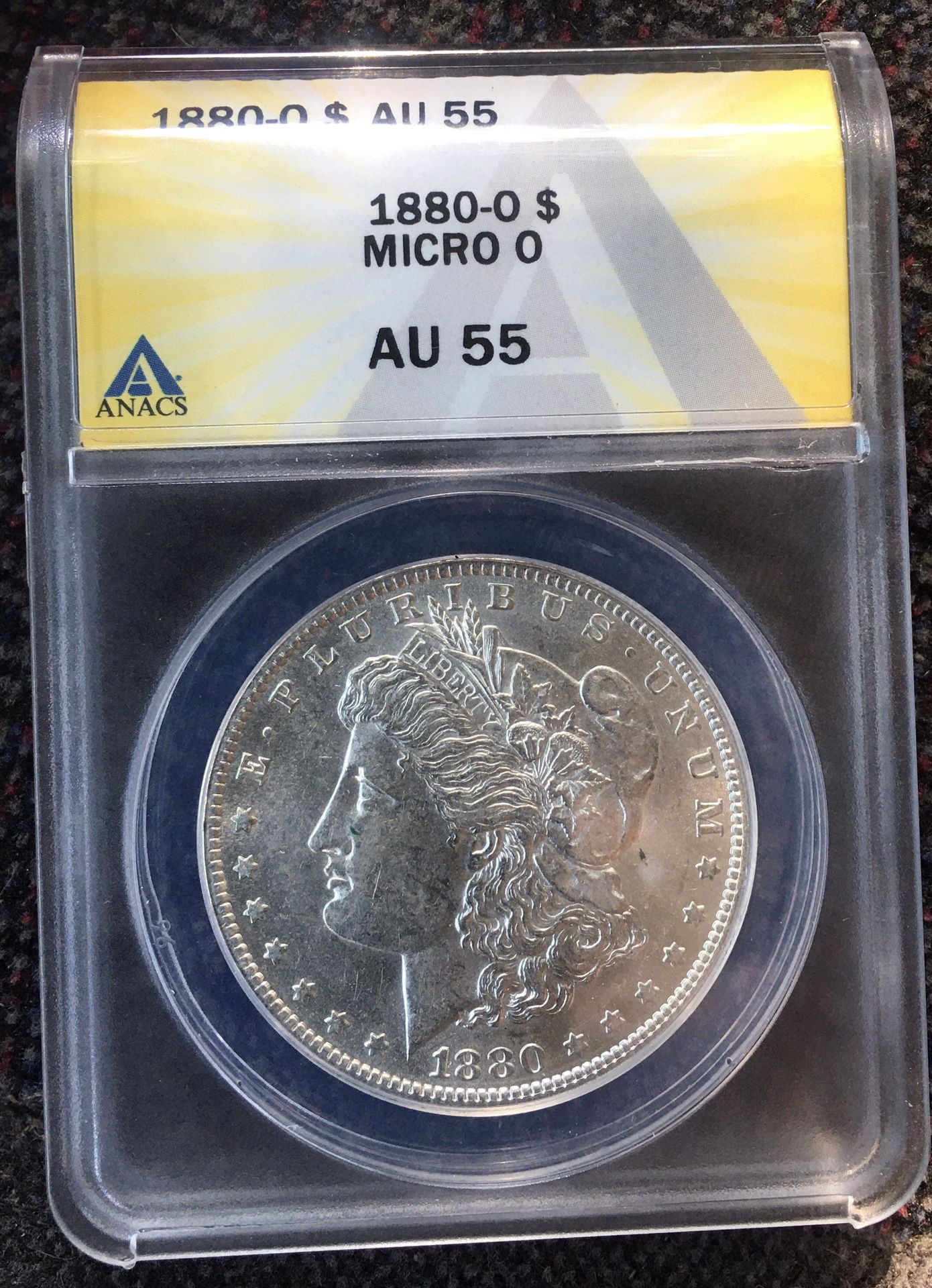 1880 Micro O Morgan Silver Dollar