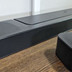 Sound Bar And Apple TV Box