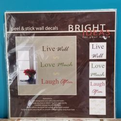 New Peel & Stick Wall Decals