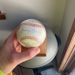 Mickey Mantle Signed Baseball