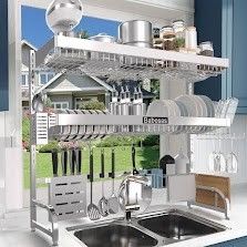 Babosas Over The Sink Dish Drying Rack