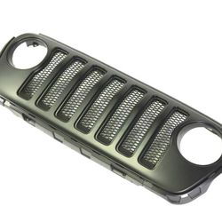 MOPAR JEEP WRANGLER JL Satin Grey  Front Grille W/Mesh Inserts Used OEM MOPAR