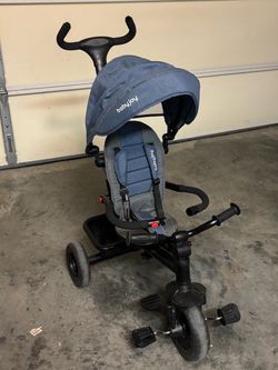 Blue tricycle