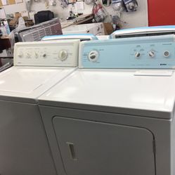Kenmore Washer And Dryer Set. 1 year Warranty 