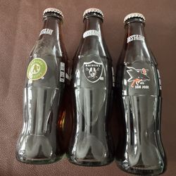 Raiders A’s And Sharks Collectible Sports Bottles $5 Each