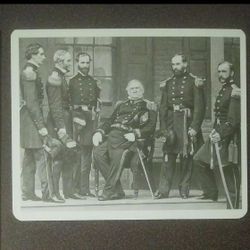 Civil War Union Winfield Scott Old Fuss and Feathers Supreme Commander General Knowledge Card Vintage Collectible Photo Military