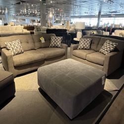 Brown Sofa And Loveseat