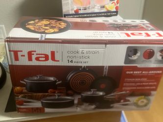 T-fal Cook & Strain Non-Stick 14-Piece Set