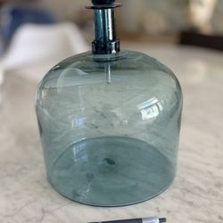 Blue Glass Apothecary Jar with Lid