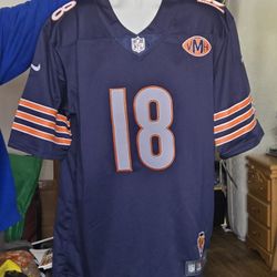 Caleb #18 Williams MEN With the VMH Patch Stitched Jersey Royal