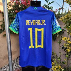 Brasil Away Neymar Jr World Cup Soccer Jersey 2022