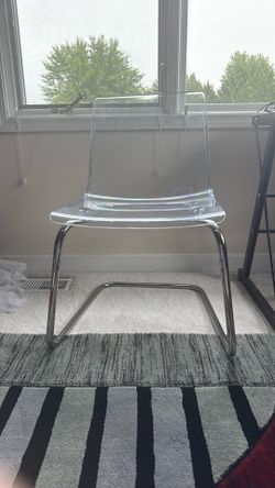 IKEA Chrome Plates Chair Clear