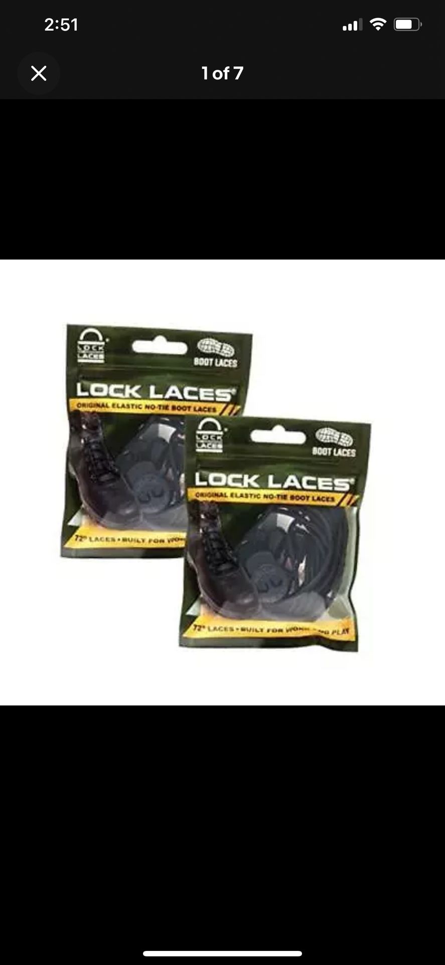 for Boots (2 Pair) Premium Heavy Duty Elastic No Tie Boot Laces Black-black