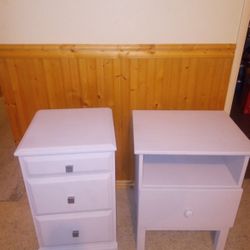 2 White Night Stands 