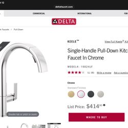 Delta Kitchen Sink Faucet 