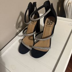 Black Heels With Rhinestones