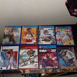 PS4 PS5 PS3 Video Game Lot – 8 Games