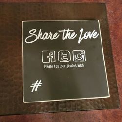 Wedding chalkboard