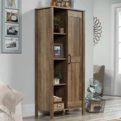 Sauder Rural Pine Accent Cabinet with Sliding Door