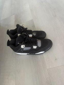 Jordan 4s black and white
