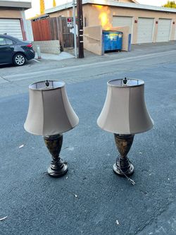Pair of Table Lamps with Shades