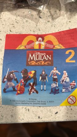 Mc Donald’s toys- Mulan