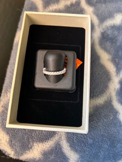 925 Silver 1.1CTW Moissanite Ring Size 5
