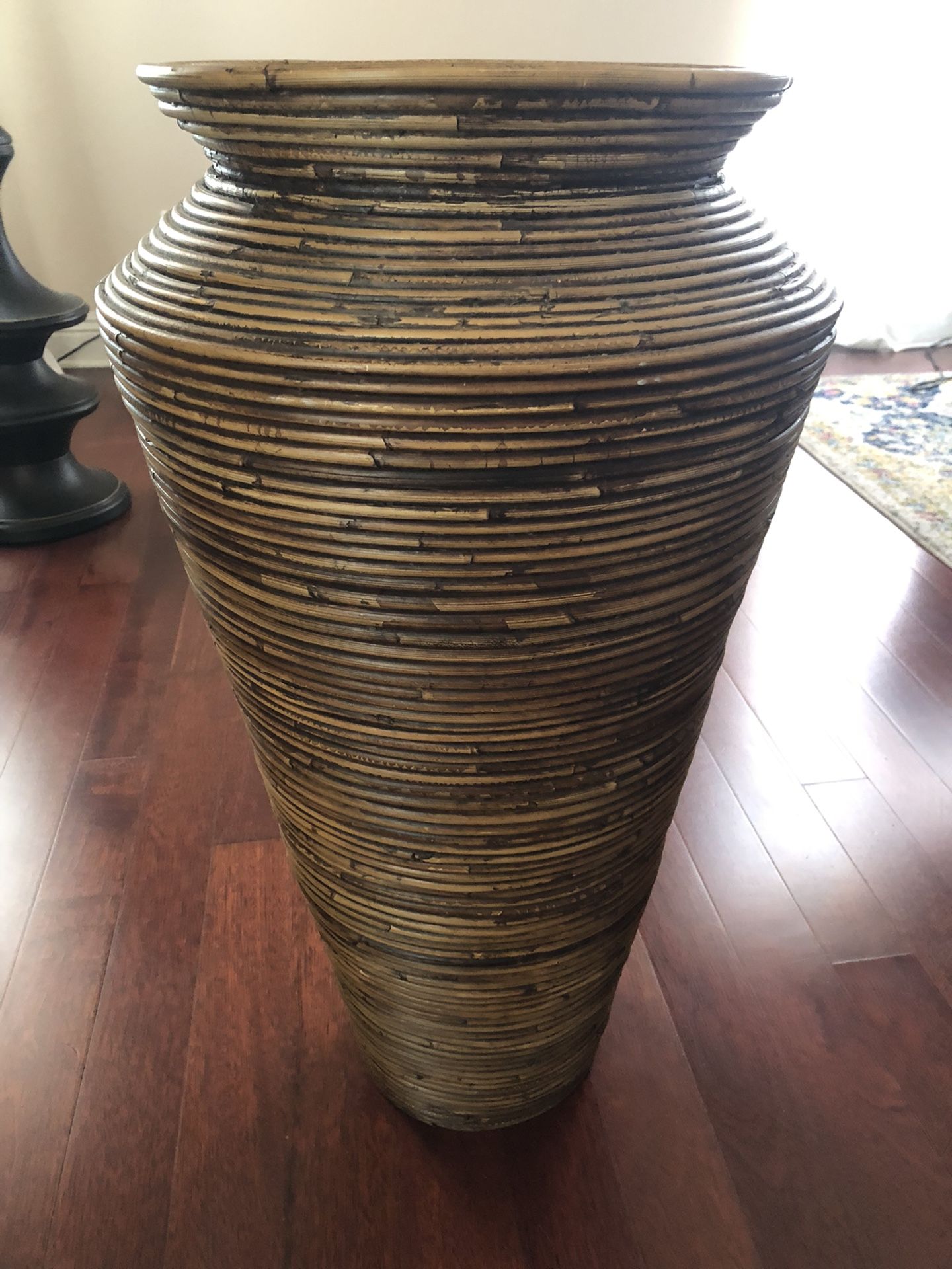 Tall Pencil Reed Floor Vase