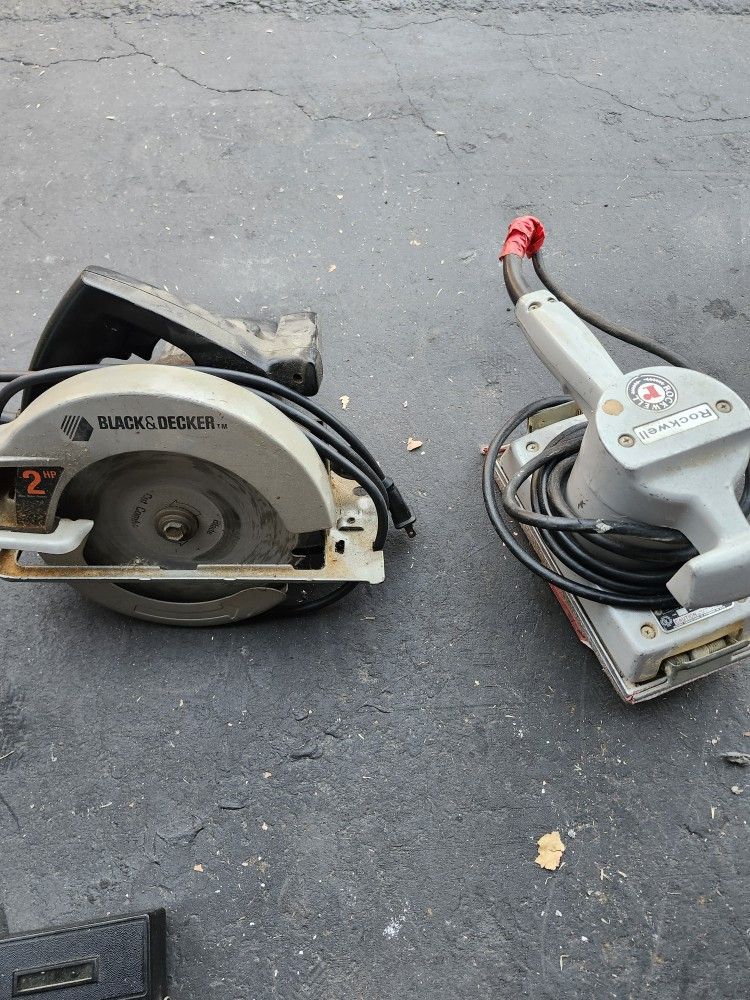Circular Saw And Flat Sander