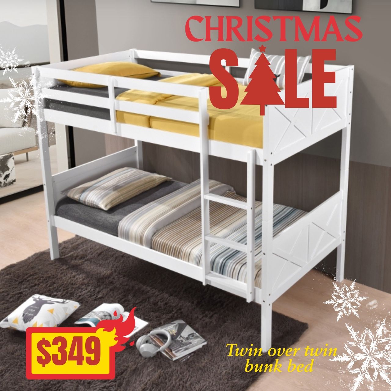 Twin Over Twin Bunk Bed