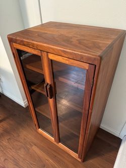 Vintage Sonrise Audio Systems Solid Walnut Stereo HiFi Storage Component Cabinet - MidCentury Modern