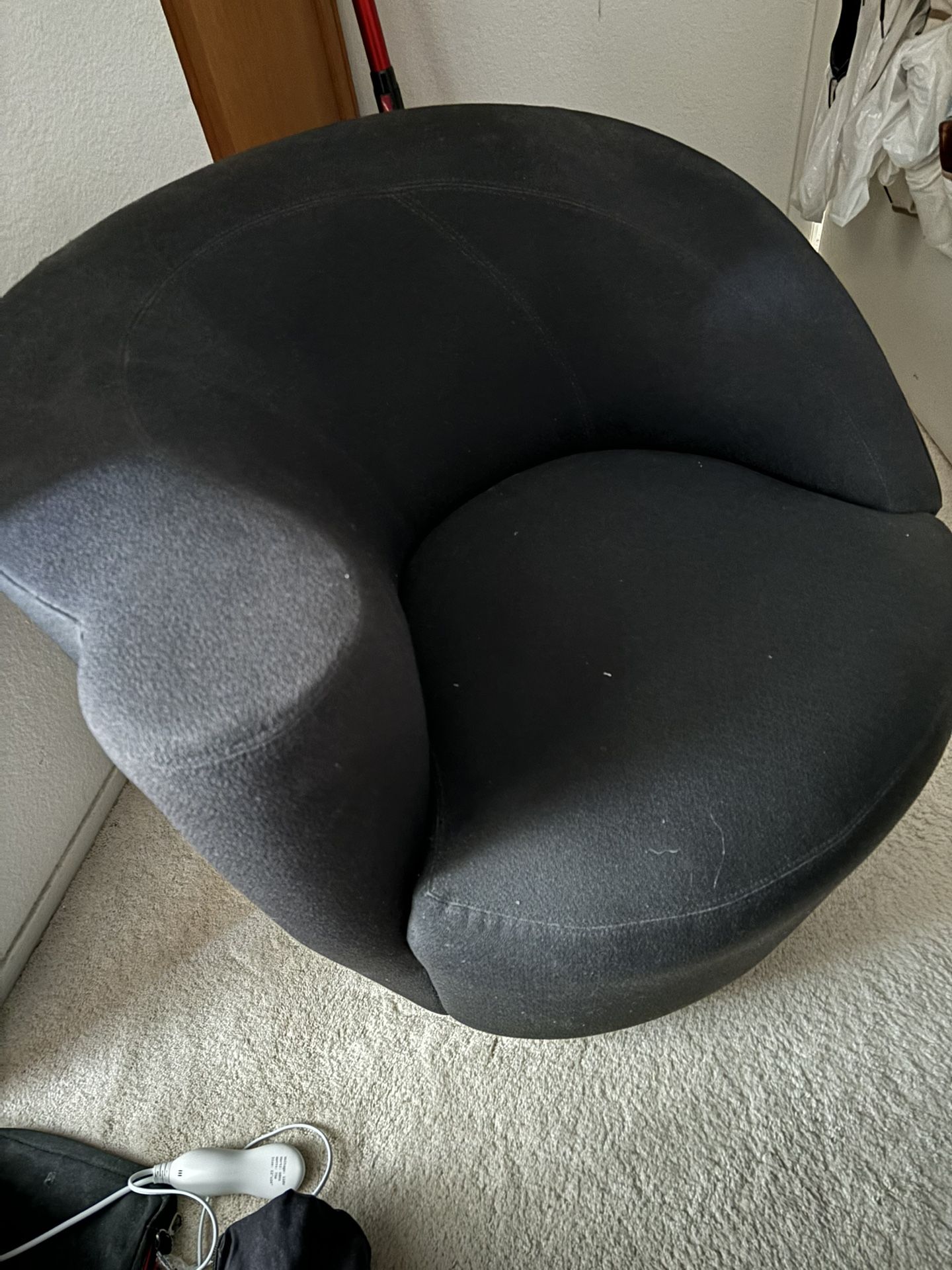 Designer Round Swivel Upholstered Chair